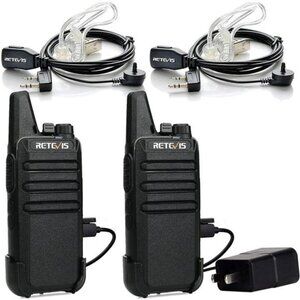 Walkie Talkies, Mini 2 Way Radio Rechargeable, VOX Handsfree, Portable, Two-Way